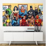 DC Comics Superheroes Block Giant Wall Art Poster