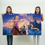 Tangled Rapunzel Cartoon Wand-Kunstdruck Riesenposter