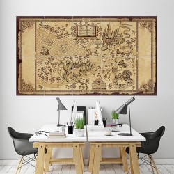 The Wizarding World of Harry Potter Map Block Giant Wall Art Poster (P-1446)