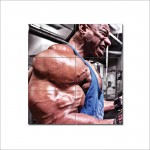 Dexter Jackson - biceps workout Block Giant Wall Art Poster