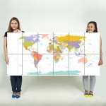 โปสเตอร์ ขนาดใหญ่ ภาพแผนที่โลก World Map #1