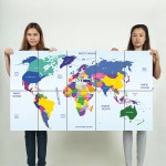 โปสเตอร์ ขนาดใหญ่ ภาพแผนที่โลก World Map #2