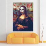 Joker Monalisa Block Giant Wall Art Poster