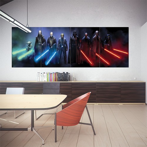 Jedi and Sith Star Wars Wand-Kunstdruck Riesenposter