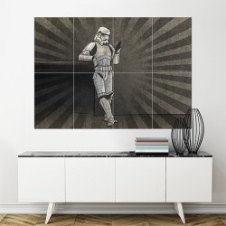 Stormtrooper Star Wars Block Giant Wall Art Poster (P-1469)