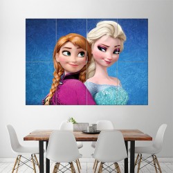 Die Eiskönigin Elsa und Anna  Wand-Kunstdruck Riesenposter (P-1472)