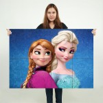 Die Eiskönigin Elsa und Anna Wand-Kunstdruck Riesenposter 