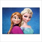 Die Eiskönigin Elsa und Anna Wand-Kunstdruck Riesenposter 