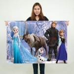 Frozen Characters Block Giant Wall Art Poster