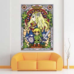 The Legend of Zelda Block Giant Wall Art Poster (P-1486)