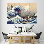 Great Wave on the Great Sea Zelda Kunstdruck Riesenposter