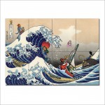 Great Wave on the Great Sea Zelda Kunstdruck Riesenposter