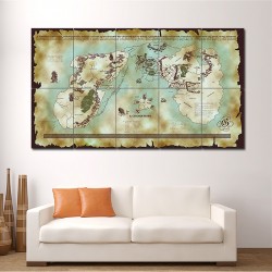 Map of Middle Earth - Lord of the Rings #1 Block Giant Wall Art Poster (P-1490)