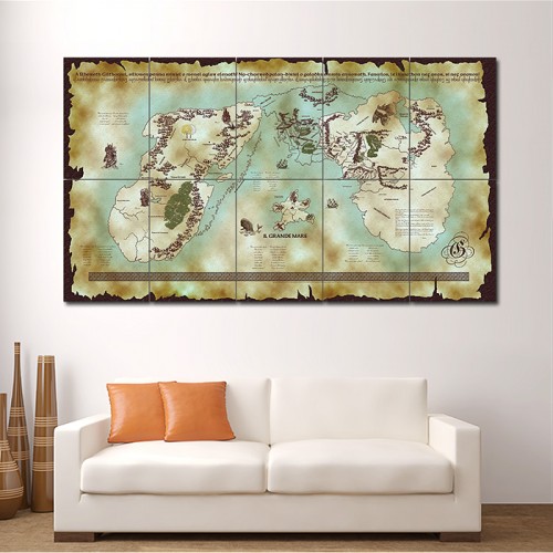 Map of Middle Earth - Lord of the Rings Giant Wall Art Poster