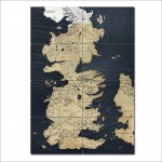 Game of Thrones World Map Block Giant Wall Art Poster