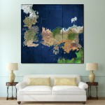 World View Westeros & Essos Block Giant Wall Art Poster