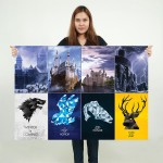 Game of Thrones Sigils Castles Wand-Kunstdruck Riesenposter