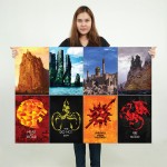 Game of Thrones Sigils Castles #1 Kunstdruck Riesenposter