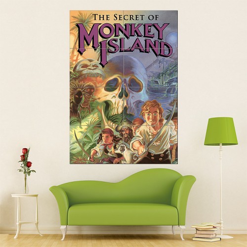 Monkey Island Block Giant Wall Art Poster