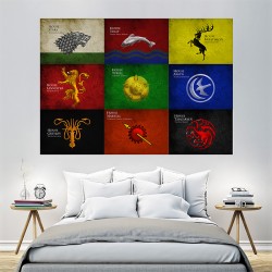 Game of Thrones - House Sigils #1 Block Giant Wall Art Poster (P-1507)