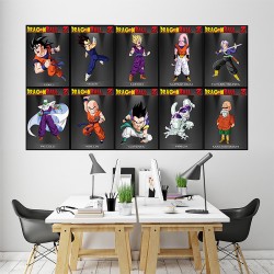 Dragon Ball Z character Block Giant Wall Art Poster (P-1509)