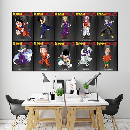 Dragon Ball Z character Block Giant Wall Art Poster