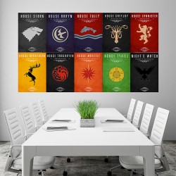 Game of Thrones - House Sigils #2 Block Giant Wall Art Poster (P-1510)