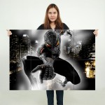 Schwarz Spiderman Wand-Kunstdruck Riesenposter