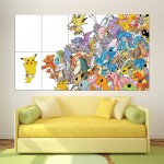 Pokemon Pikachu Wand-Kunstdruck Riesenposter 