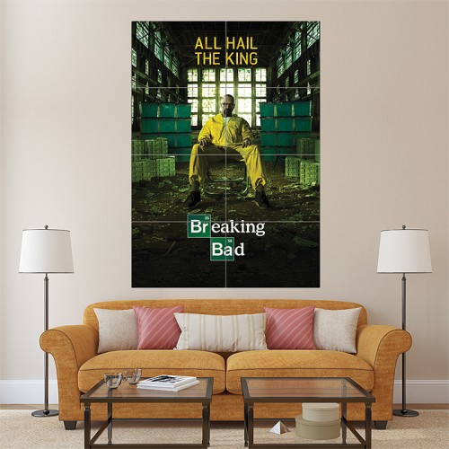 Breaking Bad All Hail The King Block Giant Wall Art Poster