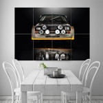 Audi Sport Quattro S1 Rally Car Block Giant Wall Art Poster 