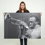 โปสเตอร์ ขนาดใหญ่ ภาพนักแต่งเพลง Miles Davis