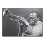 โปสเตอร์ ขนาดใหญ่ ภาพนักแต่งเพลง Miles Davis