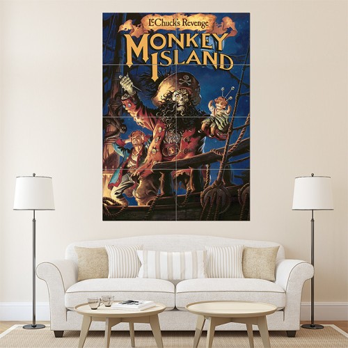 Monkey Island Block Giant Wall Art Poster