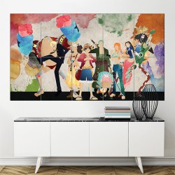 Straw Hat Pirate  One Piece Block Giant Wall Art Poster (P-1549)