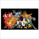 Disney Street Fighter Wand-Kunstdruck Riesenposter