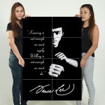 Bruce Lee Quote - Knowing is not enough Block Giant Wall Art Poster 