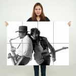 Born to Run - Bruce Springsteen Block Giant Wall Art Poster 