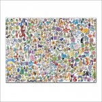 Pokemon Alle Monster  Wand-Kunstdruck Riesenposter