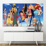 One Piece Straw Hat Pirates Crew  Block Giant Wall Art Poster 