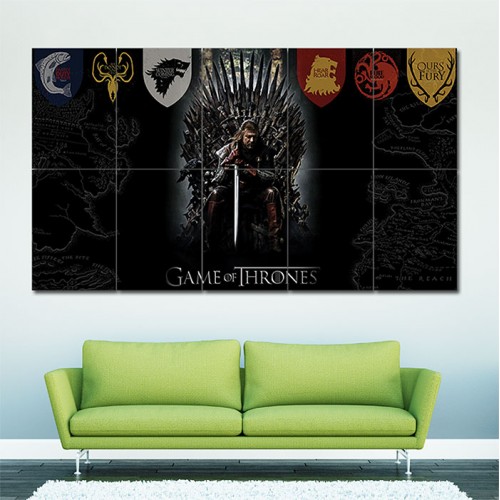 Game Of Thrones Movie Wand-Kunstdruck Riesenposter