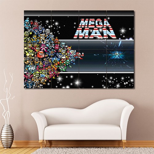 Mega Man Wand-Kunstdruck Riesenposter