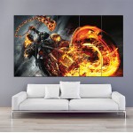 Ghost Rider Wand-Kunstdruck Riesenposter