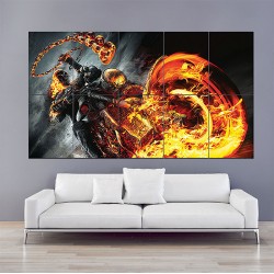 Ghost Rider Block Giant Wall Art Poster (P-1584)