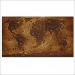 World Map Wide Wand-Kunstdruck Riesenposter 