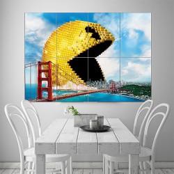 Pixels Packman Block Giant Wall Art Poster (P-1590)