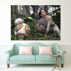 Star Wars the Force Awakens BB8 Block Giant Wall Art Poster (P-1591)