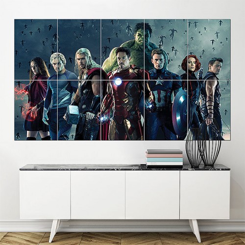 Avengers Age of Ultron 2015 Movie Block Giant Wall Art Poster 