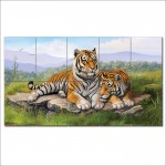 Tigers Art Block Giant Wall Art Poster