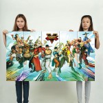 Street Fighter Wand-Kunstdruck Riesenposter